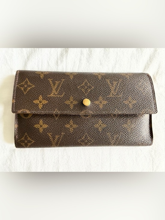 Louis Vuitton Handbags - Louis Vuitton Monogram Canvas Continental Wallet in Brown and Gold